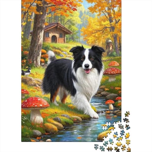 1000 Teile Puzzle Aus Holz - Border Collie Puzzelliebhaber | Bildungsspielzeug Für Die Ganze Familie 1000 Teile Puzzle Aus Holz - Border Collie Puzzelliebhaber | Bildungsspielzeug Für Die Ganze Familie von FSMHDG
