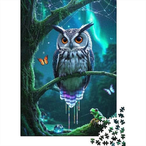 1000 Teile Puzzle - Eule - Holzpuzzle Für Heranwachsende, Jugendliche Und Erwachsene, Familien-Spielnacht, Bildungs- Und Spaßgeschenk 1000 Teile Puzzle - Eule - Holzpuzzle Für Heranwachsende, Jugendliche Und Erwachsene, Familien-Spielnacht, Bildungs- Und Spaßgeschenk von FSMHDG