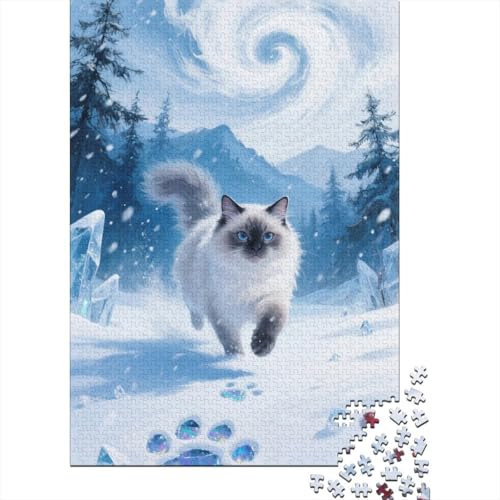 1000 Teile Puzzle - Ragdollkatzekatze - Holzpuzzle Für Heranwachsende, Jugendliche Und Erwachsene, Familien-Spielnacht, Bildungs- Und Spaßgeschenk 1000 Teile Puzzle - Ragdollkatzekatze - Holzpuzzle Für Heranwachsende, Jugendliche Und Erwachsene, Familien-Spielnacht, Bildungs- Und Spaßgeschenk von FSMHDG