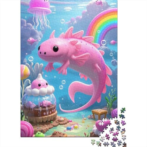 Axolotl - Bildungs-Puzzle Aus Holz, 1000 Teile, Für Erwachsene Und Heranwachsende, Fördert Die Teamarbeit Und Feinmotorik Axolotl - Bildungs-Puzzle Aus Holz, 1000 Teile, Für Erwachsene Und Heranwachsende, Fördert Die Teamarbeit Und Feinmotorik von FSMHDG