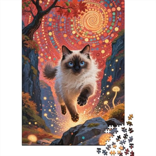 Birmanenkaterenkater - 1000 Teile Für Puzzle-Enthusiasten | Holzspielzeug, Das Den Verstand Schärft | Ideal Für Jede Altersgruppe Birmanenkaterenkater - 1000 Teile Für Puzzle-Enthusiasten | Holzspielzeug, Das Den Verstand Schärft | Ideal Für Jede Altersgruppe von FSMHDG