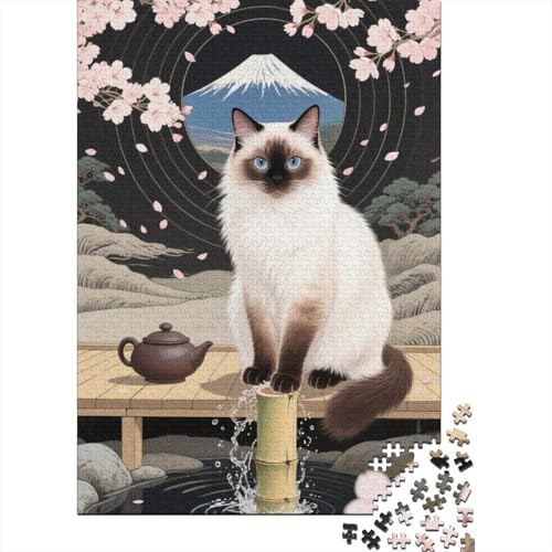 Birmanenkaterenkater - 1000 Teile Puzzle Aus Holz Für Intellektuelle Herausforderung, Entspannungsspiel Für Erwachsene, Jugendliche Und Heranwachsende Birmanenkaterenkater - 1000 Teile Puzzle Aus Holz Für Intellektuelle Herausforderung, Entspannungsspiel Für Erwachsene, Jugendliche Und Heranwachsende von FSMHDG
