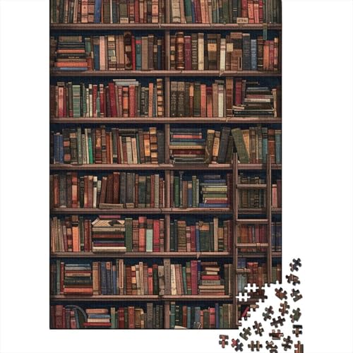 Bücherregal - 1000 Teile Holzpuzzle Für Die Ganze Familie, Umweltfreundliches Lernspielzeug, Ideal Für Heranwachsende, Jugendliche Und Erwachsene Bücherregal - 1000 Teile Holzpuzzle Für Die Ganze Familie, Umweltfreundliches Lernspielzeug, Ideal Für Heranwachsende, Jugendliche Und Erwachsene von FSMHDG