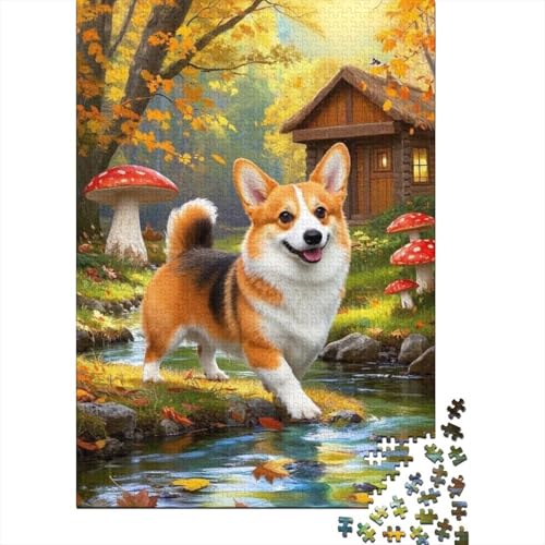 Corgi - Bildungs-Puzzle Aus Holz, 1000 Teile, Für Erwachsene Und Heranwachsende, Fördert Die Teamarbeit Und Feinmotorik Corgi - Bildungs-Puzzle Aus Holz, 1000 Teile, Für Erwachsene Und Heranwachsende, Fördert Die Teamarbeit Und Feinmotorik von FSMHDG