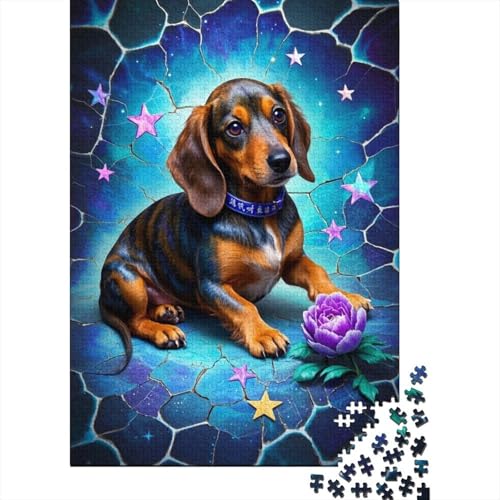 Dachshund - 1000 Teile Holzpuzzle Für Kreative Köpfe, Umweltfreundliches Spielzeug, Faszinierend Für Erwachsene Und Heranwachsende von FSMHDG