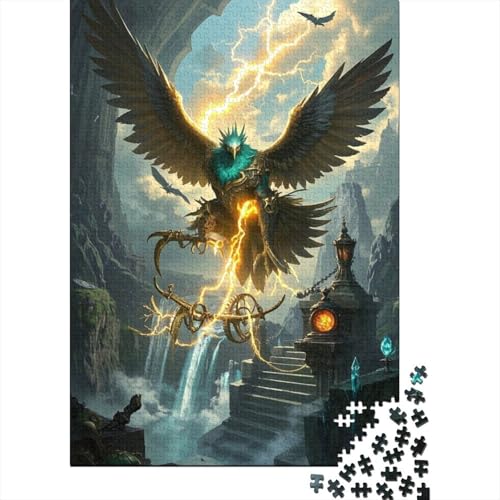 Das Ultimative Puzzle-Erlebnis Mit Adler | 1000 Teile Aus Holz | Fördert Die Feinmotorik Und Das Logische Denken von FSMHDG