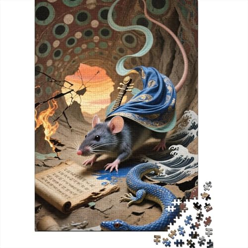 Degu - 1000 Teile Holzpuzzle Für Die Entwicklung Von Geduld Und Aufmerksamkeit, Unterhaltsames Lernspielzeug Degu - 1000 Teile Holzpuzzle Für Die Entwicklung Von Geduld Und Aufmerksamkeit, Unterhaltsames Lernspielzeug von FSMHDG