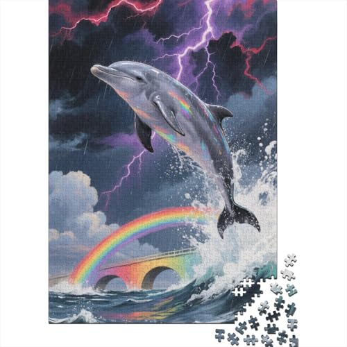 Delfin - Bildungs-Puzzle Aus Holz, 1000 Teile, Für Erwachsene Und Heranwachsende, Fördert Die Teamarbeit Und Feinmotorik Delfin - Bildungs-Puzzle Aus Holz, 1000 Teile, Für Erwachsene Und Heranwachsende, Fördert Die Teamarbeit Und Feinmotorik von FSMHDG