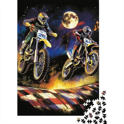Dirtbike - 1000 Teile Holzpuzzle, Kreatives Spielzeug Für Bildung Und Freizeit | Fasziniert Heranwachsende, Jugendliche Und Erwachsene Dirtbike - 1000 Teile Holzpuzzle, Kreatives Spielzeug Für Bildung Und Freizeit | Fasziniert Heranwachsende, Jugendliche Und Erwachsene von FSMHDG