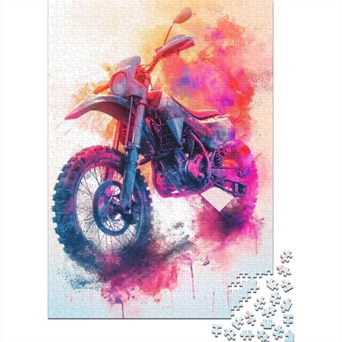 Dirtbike - 1000 Teile Holzpuzzle Für Die Ganze Familie, Umweltfreundliches Lernspielzeug, Ideal Für Heranwachsende, Jugendliche Und Erwachsene Dirtbike - 1000 Teile Holzpuzzle Für Die Ganze Familie, Umweltfreundliches Lernspielzeug, Ideal Für Heranwachsende, Jugendliche Und Erwachsene von FSMHDG