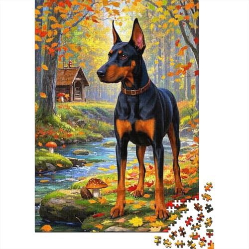 Dobermann - Entspannendes 1000 Teile Puzzle Aus Holz, Förderung Der Kreativität, Ganze Familie Dobermann - Entspannendes 1000 Teile Puzzle Aus Holz, Förderung Der Kreativität, Ganze Familie von FSMHDG