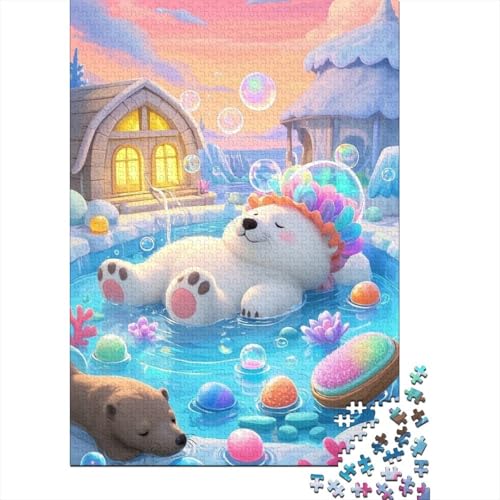 Eisbär - 1000 Teile Holzpuzzle, Kreatives Spielzeug Für Bildung Und Freizeit | Fasziniert Heranwachsende, Jugendliche Und Erwachsene Eisbär - 1000 Teile Holzpuzzle, Kreatives Spielzeug Für Bildung Und Freizeit | Fasziniert Heranwachsende, Jugendliche Und Erwachsene von FSMHDG
