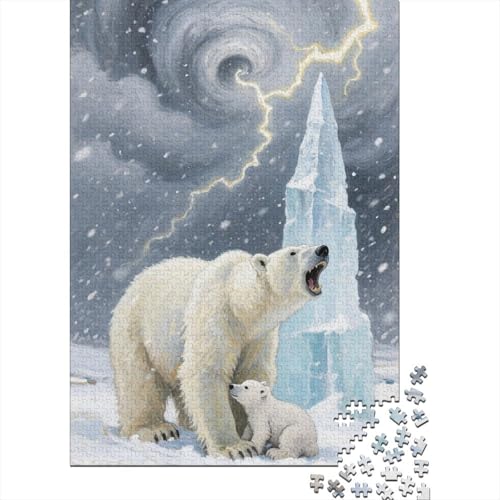 Eisbär - 1000-Teile Holzpuzzle | Landschaften, Fantasy Und Mehr | Entspannung Und Lernspielzeug in Einem Eisbär - 1000-Teile Holzpuzzle | Landschaften, Fantasy Und Mehr | Entspannung Und Lernspielzeug in Einem von FSMHDG