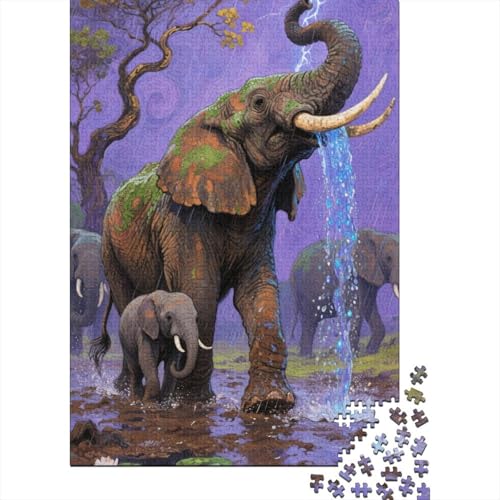 Elefant - 1000 Teile Holzpuzzle Für Die Ganze Familie, Umweltfreundliches Lernspielzeug, Ideal Für Heranwachsende, Jugendliche Und Erwachsene Elefant - 1000 Teile Holzpuzzle Für Die Ganze Familie, Umweltfreundliches Lernspielzeug, Ideal Für Heranwachsende, Jugendliche Und Erwachsene von FSMHDG