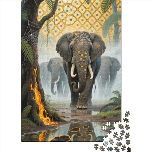 Elefant - 1000 Teile Holzpuzzle Für Die Ganze Familie, Umweltfreundliches Lernspielzeug, Ideal Für Heranwachsende, Jugendliche Und Erwachsene Elefant - 1000 Teile Holzpuzzle Für Die Ganze Familie, Umweltfreundliches Lernspielzeug, Ideal Für Heranwachsende, Jugendliche Und Erwachsene von FSMHDG