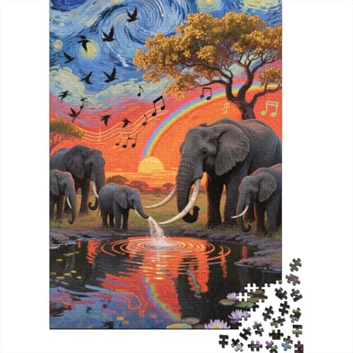 Entdecke Die Welt Mit Elefant | 1000 Teile Puzzle Aus Holz | Faszinierendes Spiel Für Erwachsene & Heranwachsende, Bildet Und Unterhält Entdecke Die Welt Mit Elefant | 1000 Teile Puzzle Aus Holz | Faszinierendes Spiel Für Erwachsene & Heranwachsende, Bildet Und Unterhält von FSMHDG