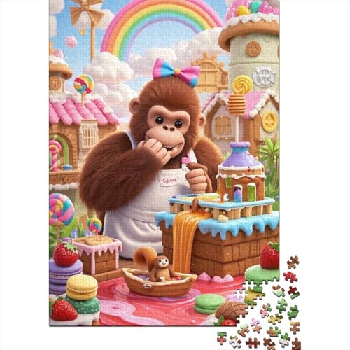 Entdecke Die Welt Mit Orang-Utan | 1000 Teile Puzzle Aus Holz | Faszinierendes Spiel Für Erwachsene & Heranwachsende, Bildet Und Unterhält von FSMHDG