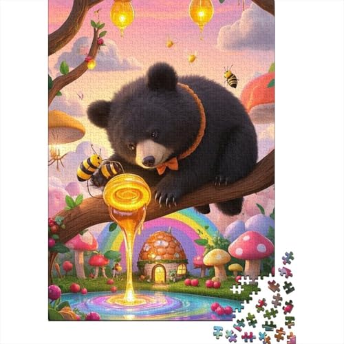 Entdecke Die Welt Mit Schwarzbär | 1000 Teile Puzzle Aus Holz | Faszinierendes Spiel Für Erwachsene & Heranwachsende, Bildet Und Unterhält Entdecke Die Welt Mit Schwarzbär | 1000 Teile Puzzle Aus Holz | Faszinierendes Spiel Für Erwachsene & Heranwachsende, Bildet Und Unterhält von FSMHDG