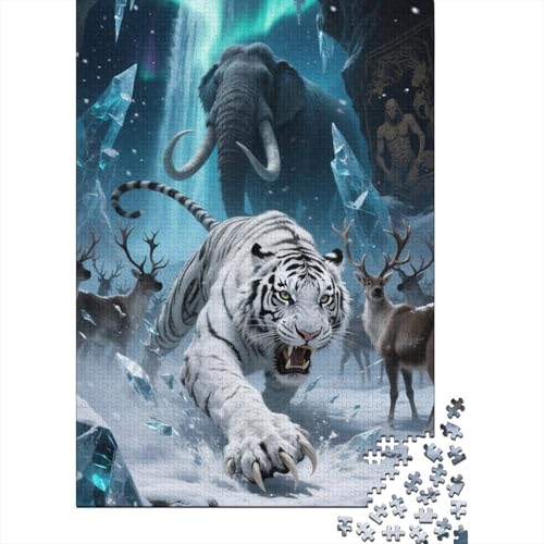 Entdecke Die Welt Mit Tiger | 1000 Teile Puzzle Aus Holz | Faszinierendes Spiel Für Erwachsene & Heranwachsende, Bildet Und Unterhält Entdecke Die Welt Mit Tiger | 1000 Teile Puzzle Aus Holz | Faszinierendes Spiel Für Erwachsene & Heranwachsende, Bildet Und Unterhält von FSMHDG
