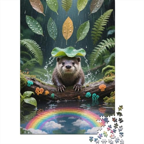 Europäische Otter - 1000 Teile Holzpuzzle Für Kreative Köpfe, Umweltfreundliches Spielzeug, Faszinierend Für Erwachsene Und Heranwachsende Europäische Otter - 1000 Teile Holzpuzzle Für Kreative Köpfe, Umweltfreundliches Spielzeug, Faszinierend Für Erwachsene Und Heranwachsende von FSMHDG
