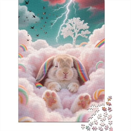 Fallohrkanin - Entspannendes 1000 Teile Puzzle Aus Holz, Förderung Der Kreativität, Ganze Familie Fallohrkanin - Entspannendes 1000 Teile Puzzle Aus Holz, Förderung Der Kreativität, Ganze Familie von FSMHDG