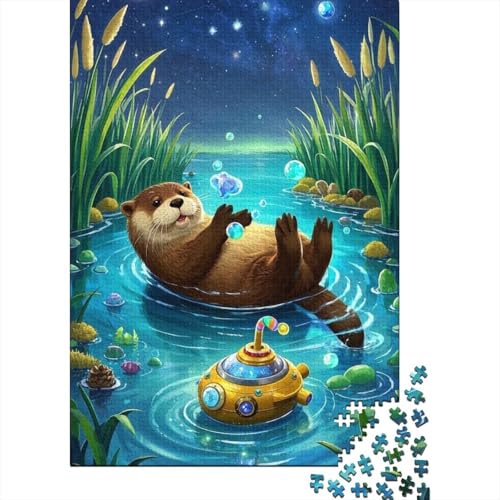 Familien-Puzzle-Spaß Mit 1000 Teilen - Europäische Nilotter | Holzspielzeug Für Kreative Köpfe | Bildendes Spiel Für Alle Altersstufen von FSMHDG