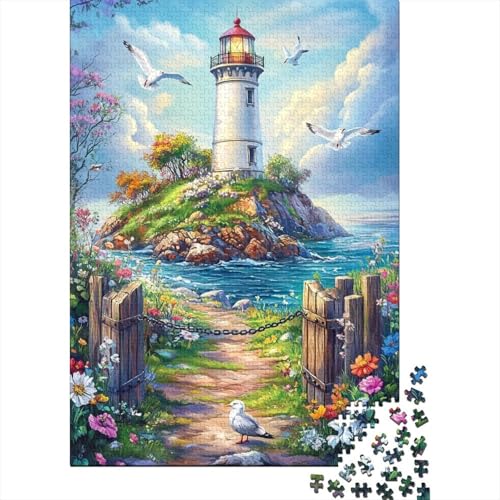 Familien-Puzzle-Spaß Mit 1000 Teilen - Küstenleuchtturm | Holzspielzeug Für Kreative Köpfe | Bildendes Spiel Für Alle Altersstufen Familien-Puzzle-Spaß Mit 1000 Teilen - Küstenleuchtturm | Holzspielzeug Für Kreative Köpfe | Bildendes Spiel Für Alle Altersstufen von FSMHDG