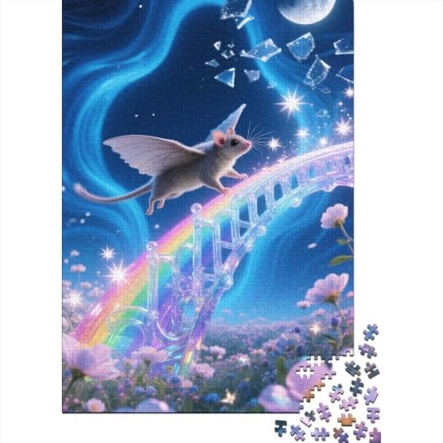 Fliegender Eichhörnchen - 1000 Teile Holzpuzzle Für Die Ganze Familie, Umweltfreundliches Lernspielzeug, Ideal Für Heranwachsende, Jugendliche Und Erwachsene Fliegender Eichhörnchen - 1000 Teile Holzpuzzle Für Die Ganze Familie, Umweltfreundliches Lernspielzeug, Ideal Für Heranwachsende, Jugendliche Und Erwachsene von FSMHDG