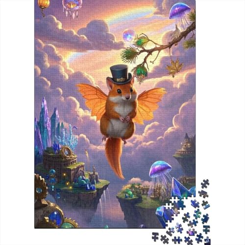 Flugmaus - Klassisches 1000 Teile Puzzle, Holz Edition, Herausforderung Und Spaß Für Erwachsene & Heranwachsende von FSMHDG