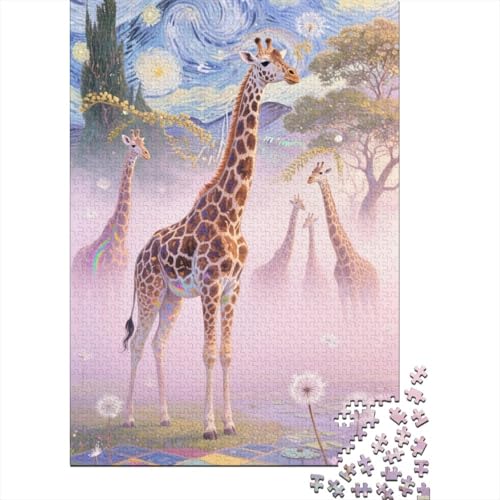 Giraffe - Ökologisches 1000-Teile Puzzle Aus Holz | Fördert Konzentration Und Feinmotorik | Ideal Für Familienabende Giraffe - Ökologisches 1000-Teile Puzzle Aus Holz | Fördert Konzentration Und Feinmotorik | Ideal Für Familienabende von FSMHDG