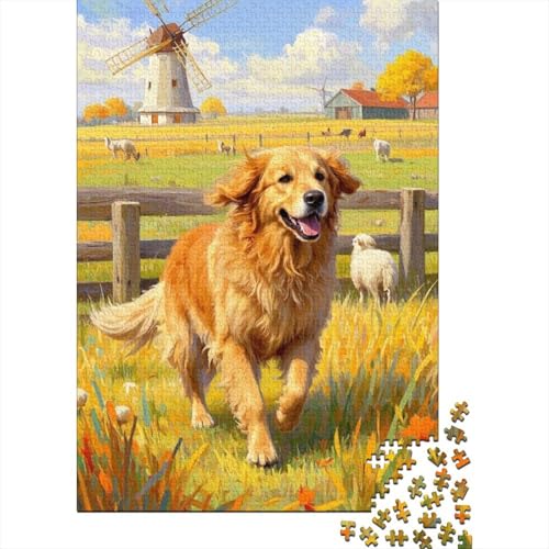 Golden Retriever - 1000 Teile Holzpuzzle Für Kreative Köpfe, Umweltfreundliches Spielzeug, Faszinierend Für Erwachsene Und Heranwachsende Golden Retriever - 1000 Teile Holzpuzzle Für Kreative Köpfe, Umweltfreundliches Spielzeug, Faszinierend Für Erwachsene Und Heranwachsende von FSMHDG