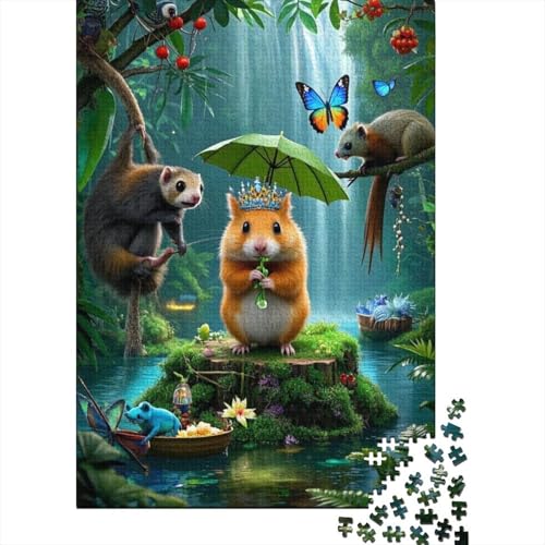 Hamster - 1000 Teile Premium Holzpuzzle, Herausfordernd & Bildend, Perfekt Für Erwachsene, Teenager Und Heranwachsende Hamster - 1000 Teile Premium Holzpuzzle, Herausfordernd & Bildend, Perfekt Für Erwachsene, Teenager Und Heranwachsende von FSMHDG
