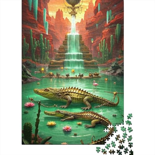 Krokodil - 1000 Teile Für Puzzle-Enthusiasten | Holzspielzeug, Das Den Verstand Schärft | Ideal Für Jede Altersgruppe Krokodil - 1000 Teile Für Puzzle-Enthusiasten | Holzspielzeug, Das Den Verstand Schärft | Ideal Für Jede Altersgruppe von FSMHDG