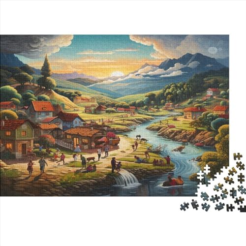 Paradise - 500 Teile Holzpuzzle Für Die Ganze Familie, Umweltfreundliches Lernspielzeug, Ideal Für Heranwachsende, Jugendliche Und Erwachsene von FSMHDG