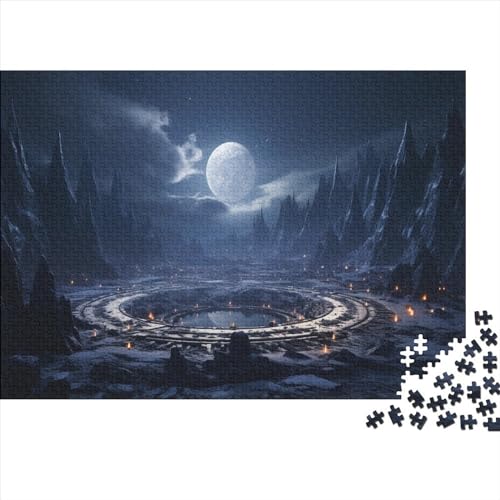 Portal zu den Alien-Ruinen - 500 Teile Puzzle Aus Holz Für Intellektuelle Herausforderung, Entspannungsspiel Für Erwachsene, Jugendliche Und Heranwachsende von FSMHDG