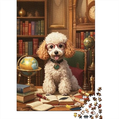 Pudel in 1000 Teilen | Premium Holzpuzzle Für Langanhaltenden Spielspaß | Ideal Für Jugendliche Und Erwachsene von FSMHDG