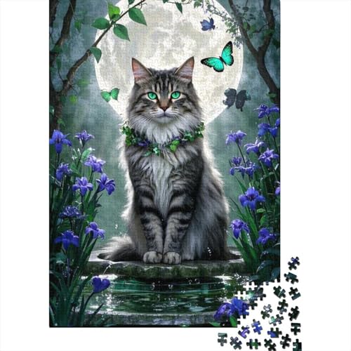 Puzzle-Abenteuer Mit 1000 Teilen - Norwegische Waldkatze, Holz, Faszinierende Themen Für Erwachsene, Jugendliche Und Heranwachsende Puzzle-Abenteuer Mit 1000 Teilen - Norwegische Waldkatze, Holz, Faszinierende Themen Für Erwachsene, Jugendliche Und Heranwachsende von FSMHDG