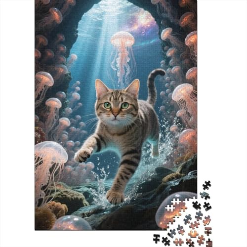 Spielerisches Lernen - Manxkatzekatze 1000 Teile Holzpuzzle, Förderung Von Konzentration Und Feinmotorik, Für Heranwachsende Und Erwachsene Spielerisches Lernen - Manxkatzekatze 1000 Teile Holzpuzzle, Förderung Von Konzentration Und Feinmotorik, Für Heranwachsende Und Erwachsene von FSMHDG