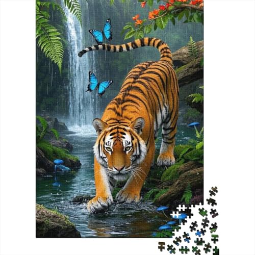 Tiger - 1000 Teile Holzpuzzle, Herausforderndes Rätsel Für Familie, Fördert Geduld & Konzentration, Für Heranwachsende Und Erwachsene Tiger - 1000 Teile Holzpuzzle, Herausforderndes Rätsel Für Familie, Fördert Geduld & Konzentration, Für Heranwachsende Und Erwachsene von FSMHDG