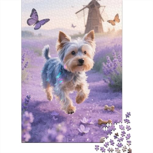 Yorkshire Terrier Welpe - 1000-Teile Holzpuzzle | Landschaften, Fantasy Und Mehr | Entspannung Und Lernspielzeug in Einem Yorkshire Terrier Welpe - 1000-Teile Holzpuzzle | Landschaften, Fantasy Und Mehr | Entspannung Und Lernspielzeug in Einem von FSMHDG