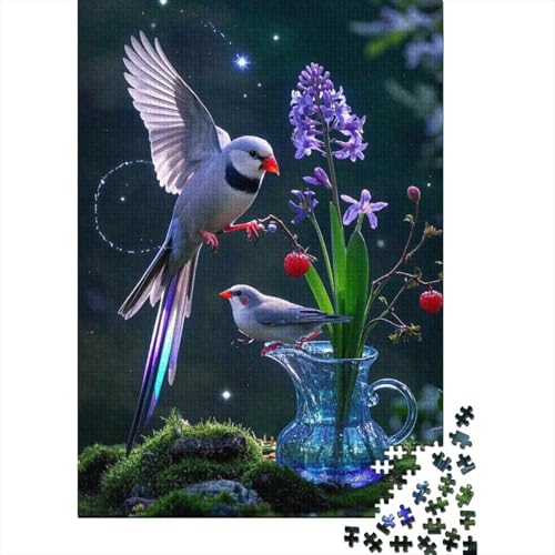 Zebrafink - 1000 Teile Holzpuzzle, Kreatives Spielzeug Für Bildung Und Freizeit | Fasziniert Heranwachsende, Jugendliche Und Erwachsene Zebrafink - 1000 Teile Holzpuzzle, Kreatives Spielzeug Für Bildung Und Freizeit | Fasziniert Heranwachsende, Jugendliche Und Erwachsene von FSMHDG