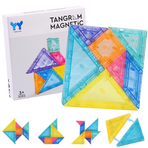 Tangram Magnetisch,Magnet Spielzeug Kinder,Tangram magnetisch für Kinder ab 3 Jahren,Montessori Spielzeug,Magnetspiel & kreatives Puzzle,Montessori IQ Spiele & Lernspielzeug im Buchformat Tangram Magnetisch,Magnet Spielzeug Kinder,Tangram magnetisch für Kinder ab 3 Jahren,Montessori Spielzeug,Magnetspiel & kreatives Puzzle,Montessori IQ Spiele & Lernspielzeug im Buchformat von FSSPLJHYJ