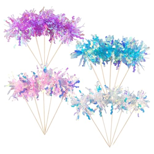 100 Stück kleine Feuerwerk-Cupcake-Topper aus Holzfolie, glitzernde Kuchenstäbchen, Geburtstagsparty, Cupcake-Picks, Cocktail, Obst, Lebensmittel, Zahnstocher, Rührstäbchen für Dekorationen 100 Stück kleine Feuerwerk-Cupcake-Topper aus Holzfolie, glitzernde Kuchenstäbchen, Geburtstagsparty, Cupcake-Picks, Cocktail, Obst, Lebensmittel, Zahnstocher, Rührstäbchen für Dekorationen von FSSTUD