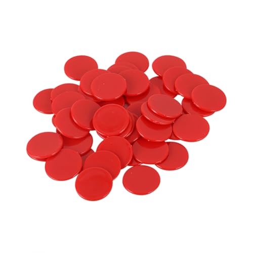 FSSTUD 100 Stück 25 mm kleine Lernzähler, Mathematikzähler, Platten, blanko, Kunststoff, Pokerchips, Spielchips, Marker, Mathematik, Klassenzimmer, Zubehör für Kinder und Erwachsene, Rot FSSTUD 100 Stück 25 mm kleine Lernzähler, Mathematikzähler, Platten, blanko, Kunststoff, Pokerchips, Spielchips, Marker, Mathematik, Klassenzimmer, Zubehör für Kinder und Erwachsene, Rot von FSSTUD