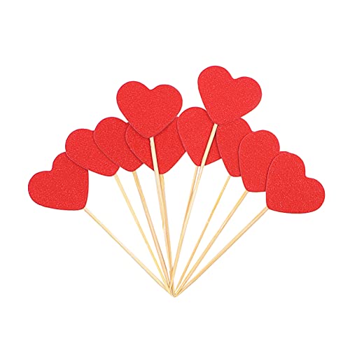 FSSTUD 50 Stück Herz Cupcake Topper Glitzer Sweet Love Kuchen Topper Hochzeit Verlobung Cupcake Picks Geburtstag Valentinstag Kuchen Dekorationen für Brautdusche Rot FSSTUD 50 Stück Herz Cupcake Topper Glitzer Sweet Love Kuchen Topper Hochzeit Verlobung Cupcake Picks Geburtstag Valentinstag Kuchen Dekorationen für Brautdusche Rot von FSSTUD