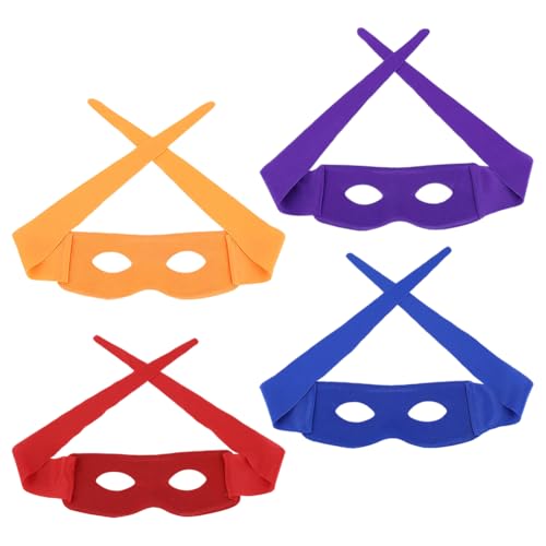 FSSTUD Halloween-Kostüm-Augenmasken, Halbgesichtsmaske, ausgefallene Party-Augenmaske, Superhelden-Cosplay-Augenmasken, Zubehör für Festivals, 4 Stück FSSTUD Halloween-Kostüm-Augenmasken, Halbgesichtsmaske, ausgefallene Party-Augenmaske, Superhelden-Cosplay-Augenmasken, Zubehör für Festivals, 4 Stück von FSSTUD