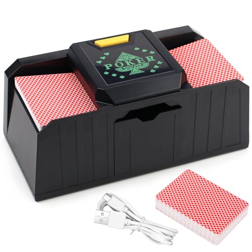 FSWWSF Kartenmischmaschine Mischmaschine Karten 1-2 Decks Automatischer Kartenmischer für alle Arten von Kartenspielen, usw Für Familienparty Clubspiel und Reisen FSWWSF Kartenmischmaschine Mischmaschine Karten 1-2 Decks Automatischer Kartenmischer für alle Arten von Kartenspielen, usw Für Familienparty Clubspiel und Reisen von FSWWSF
