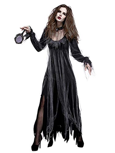 FStory&Winyee Damen Halloween Kostüm Erwachsene Horror Zombie Geist Braut Kostüm Gruselig Karneval Verkleidung Party Dämonen Kostüm Geisterbraut Kostüm Cosplay Kleid Schwarz FStory&Winyee Damen Halloween Kostüm Erwachsene Horror Zombie Geist Braut Kostüm Gruselig Karneval Verkleidung Party Dämonen Kostüm Geisterbraut Kostüm Cosplay Kleid Schwarz von FStory&Winyee