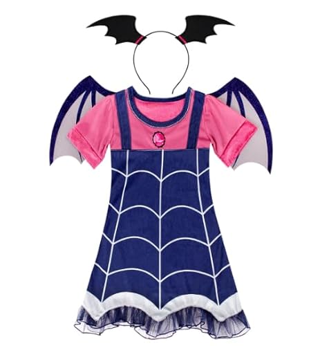 FStory&Winyee Mädchen Fasching Kostüm Kinder Karnevalskostüm Vampirina Kostüm Set Tshirt Kleid mit Haarreifen Vampire Kostüm Fledermaus Cosplay Verkleidung Halloween Fest Geburtstag Geschenk, 120 FStory&Winyee Mädchen Fasching Kostüm Kinder Karnevalskostüm Vampirina Kostüm Set Tshirt Kleid mit Haarreifen Vampire Kostüm Fledermaus Cosplay Verkleidung Halloween Fest Geburtstag Geschenk, 120 von FStory&Winyee