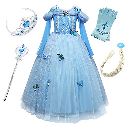 FStory&Winyee Mädchen Prinzessin Kleid Kinder Cinderella Kostüm Cosplay Schmetterling Blau Karneval Party Verkleidung Fasching kostüm Weihnachten Halloween Fest FStory&Winyee Mädchen Prinzessin Kleid Kinder Cinderella Kostüm Cosplay Schmetterling Blau Karneval Party Verkleidung Fasching kostüm Weihnachten Halloween Fest von FStory&Winyee